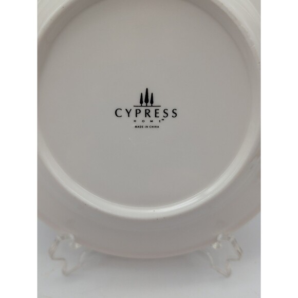 Cypress Home Holly Salad Plate Winter Christmas - Picture 4 of 5